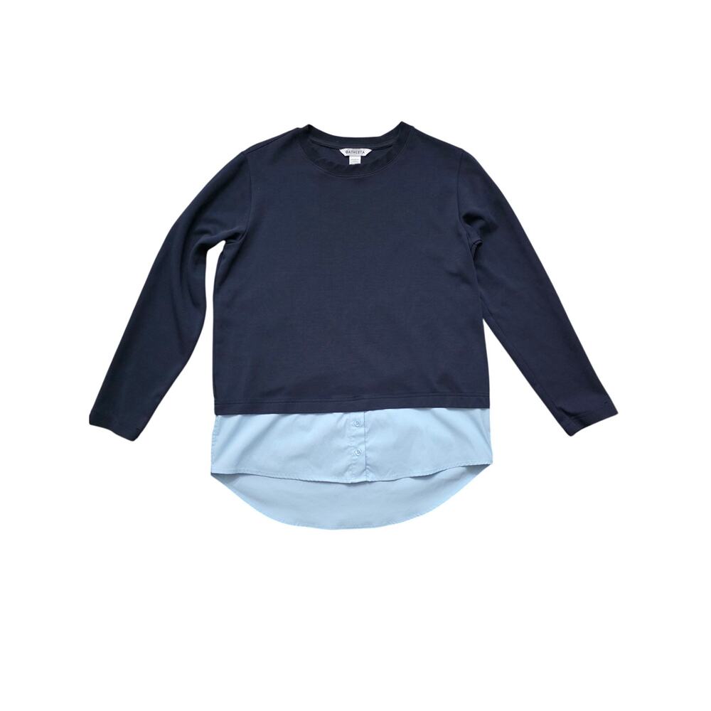 Athleta Gallery Top 2.0 Navy Blue Size Small